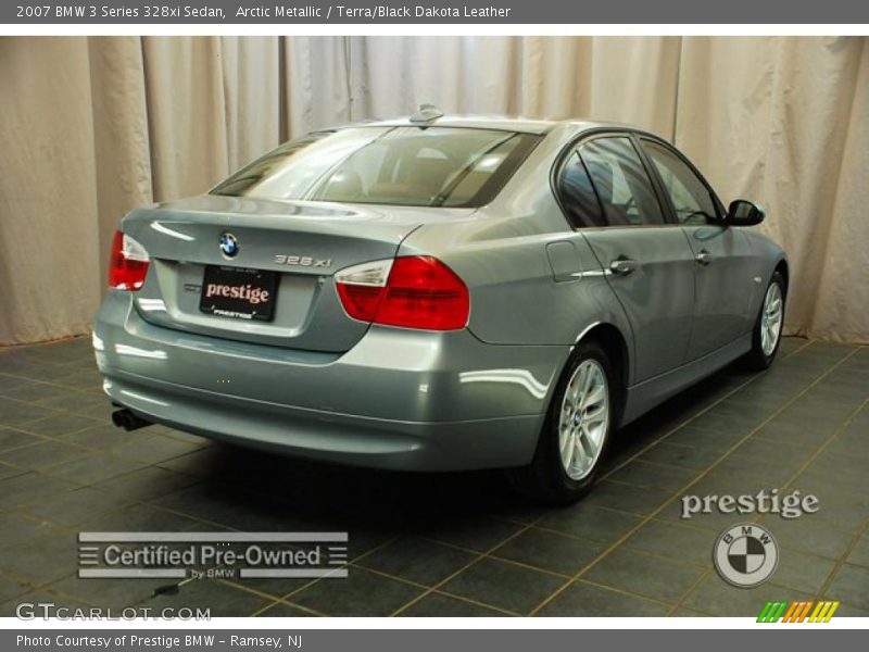 Arctic Metallic / Terra/Black Dakota Leather 2007 BMW 3 Series 328xi Sedan