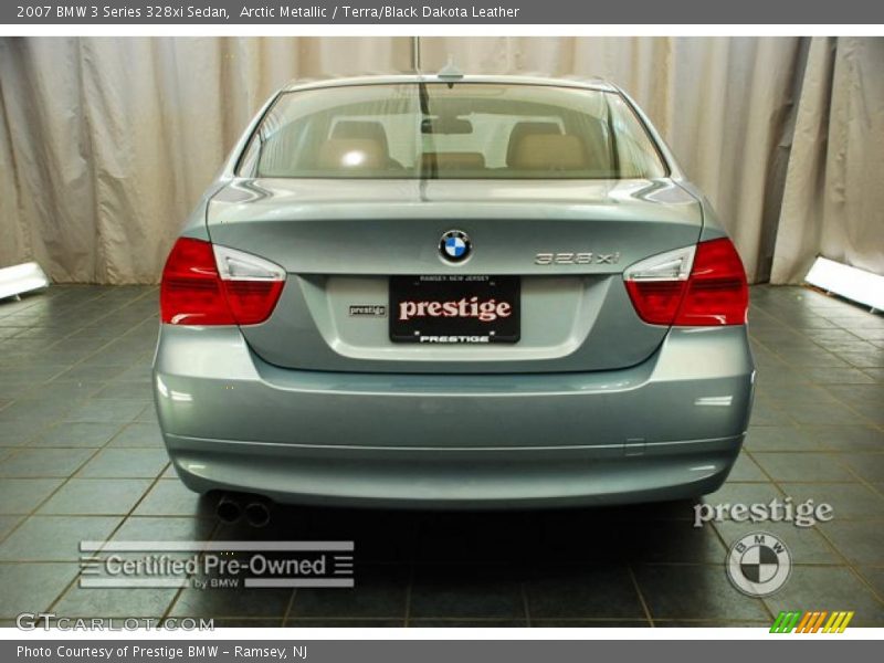 Arctic Metallic / Terra/Black Dakota Leather 2007 BMW 3 Series 328xi Sedan