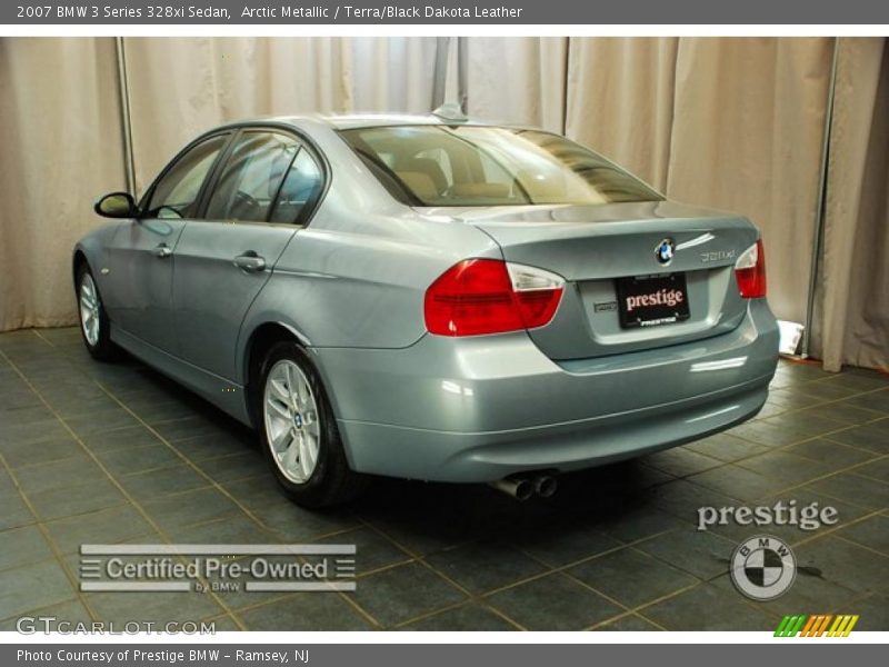 Arctic Metallic / Terra/Black Dakota Leather 2007 BMW 3 Series 328xi Sedan