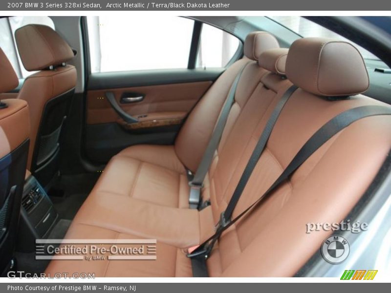 Arctic Metallic / Terra/Black Dakota Leather 2007 BMW 3 Series 328xi Sedan