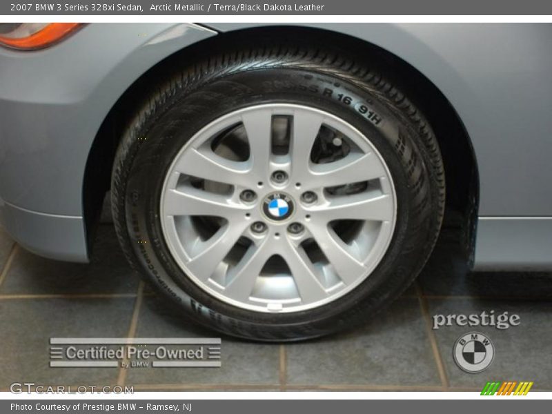 Arctic Metallic / Terra/Black Dakota Leather 2007 BMW 3 Series 328xi Sedan