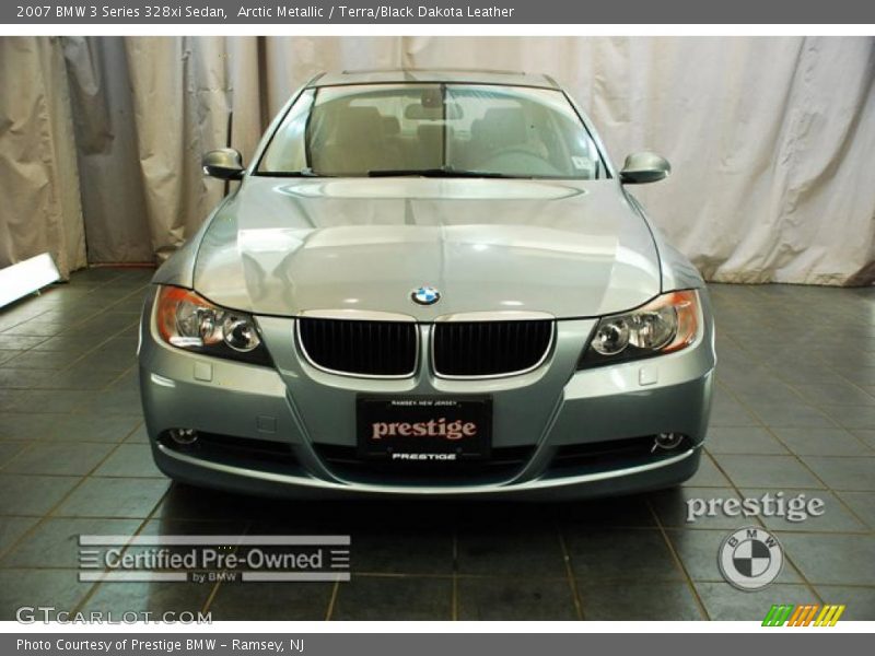 Arctic Metallic / Terra/Black Dakota Leather 2007 BMW 3 Series 328xi Sedan