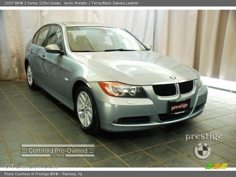 Arctic Metallic / Terra/Black Dakota Leather 2007 BMW 3 Series 328xi Sedan