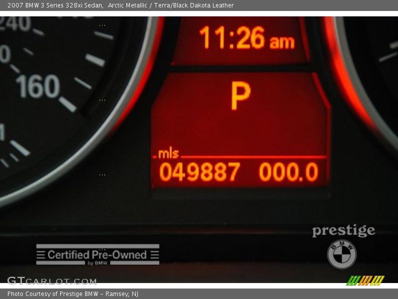 Arctic Metallic / Terra/Black Dakota Leather 2007 BMW 3 Series 328xi Sedan