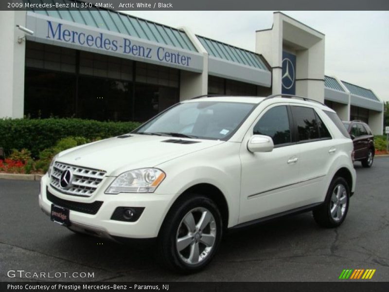 Arctic White / Black 2009 Mercedes-Benz ML 350 4Matic