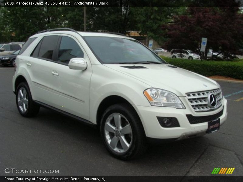 Arctic White / Black 2009 Mercedes-Benz ML 350 4Matic
