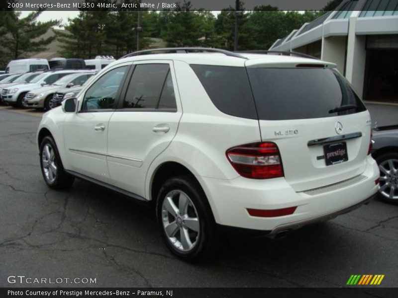 Arctic White / Black 2009 Mercedes-Benz ML 350 4Matic