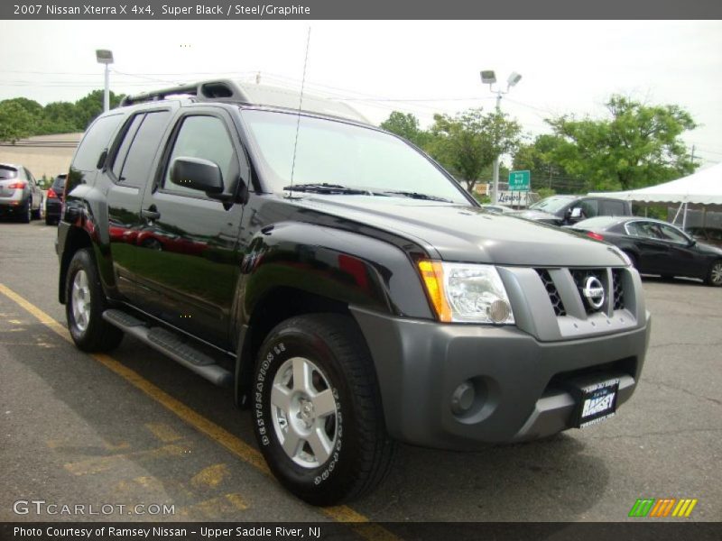Super Black / Steel/Graphite 2007 Nissan Xterra X 4x4