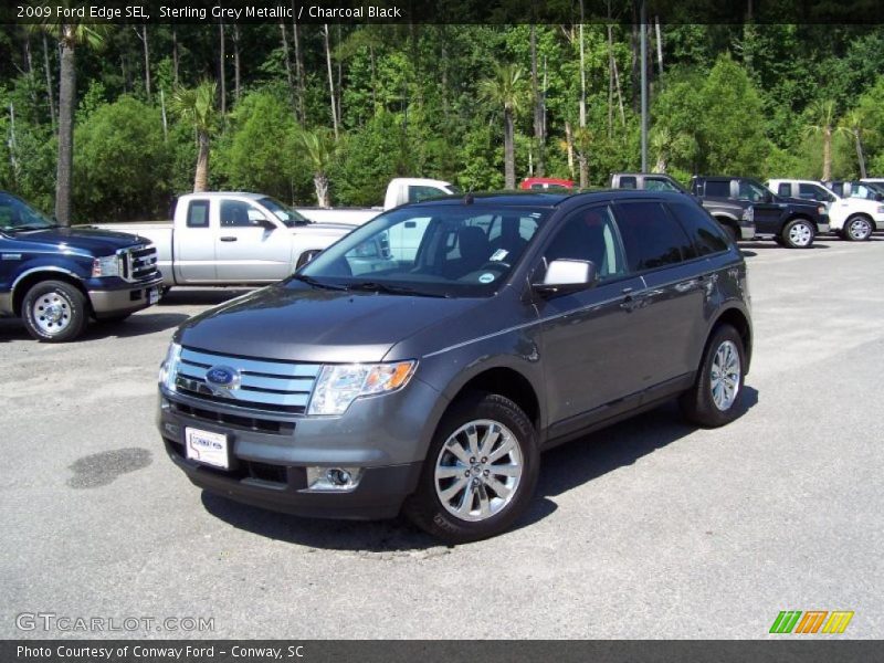 Sterling Grey Metallic / Charcoal Black 2009 Ford Edge SEL
