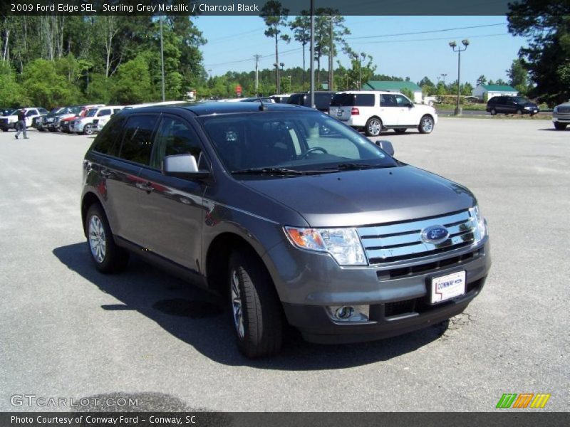 Sterling Grey Metallic / Charcoal Black 2009 Ford Edge SEL