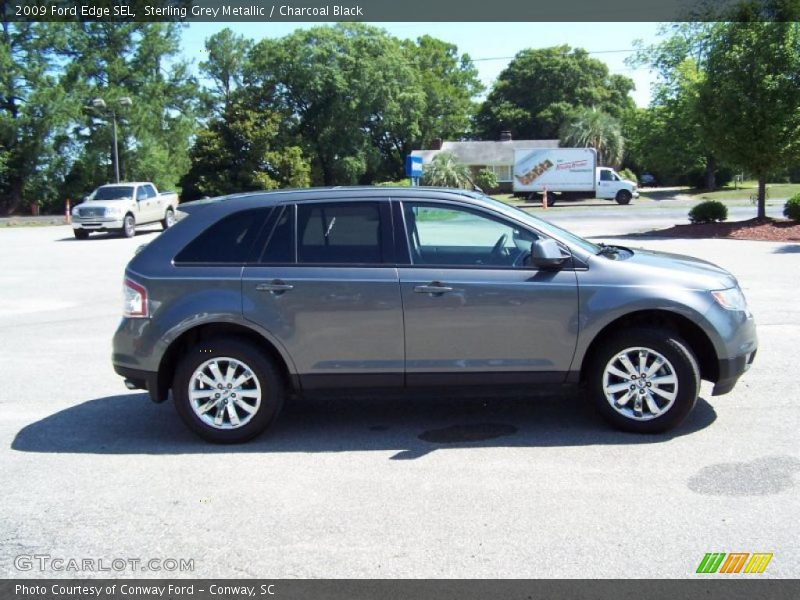 Sterling Grey Metallic / Charcoal Black 2009 Ford Edge SEL