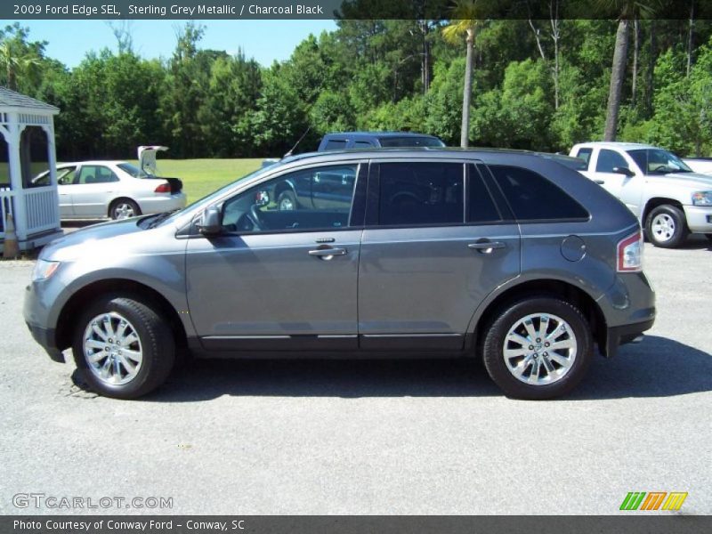 Sterling Grey Metallic / Charcoal Black 2009 Ford Edge SEL