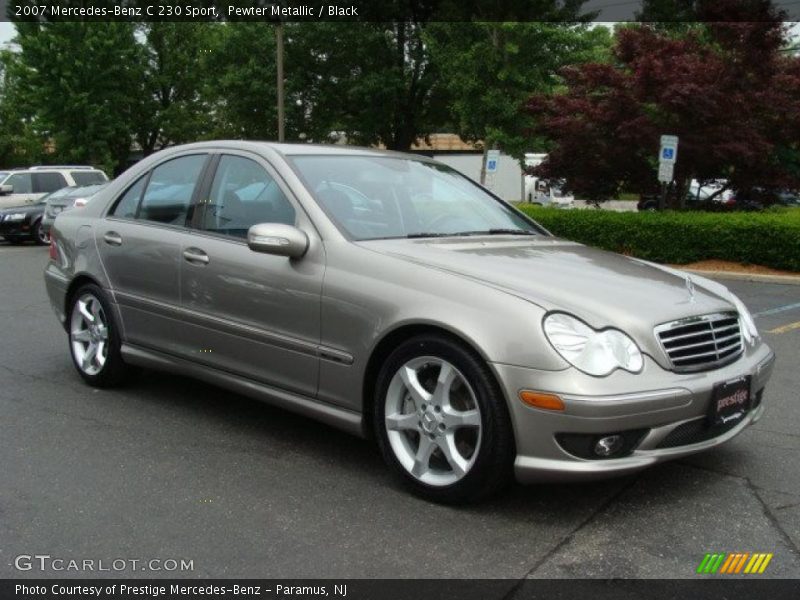 Pewter Metallic / Black 2007 Mercedes-Benz C 230 Sport