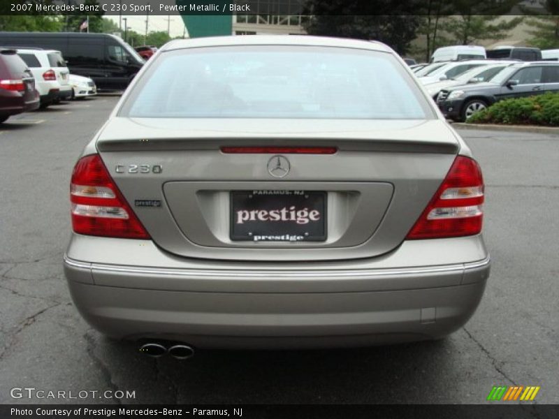 Pewter Metallic / Black 2007 Mercedes-Benz C 230 Sport