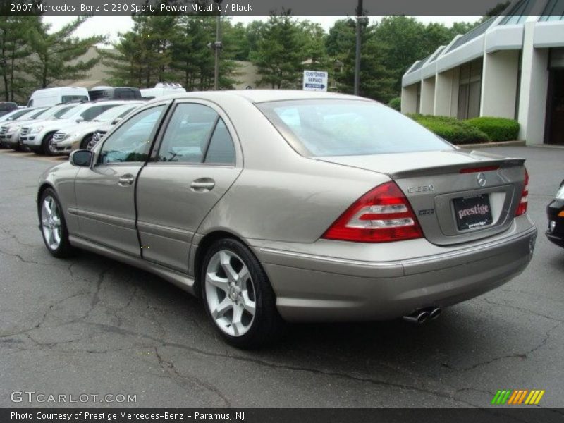 Pewter Metallic / Black 2007 Mercedes-Benz C 230 Sport