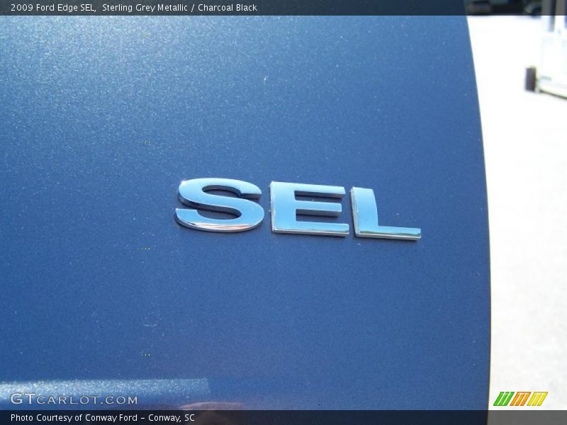 Sterling Grey Metallic / Charcoal Black 2009 Ford Edge SEL