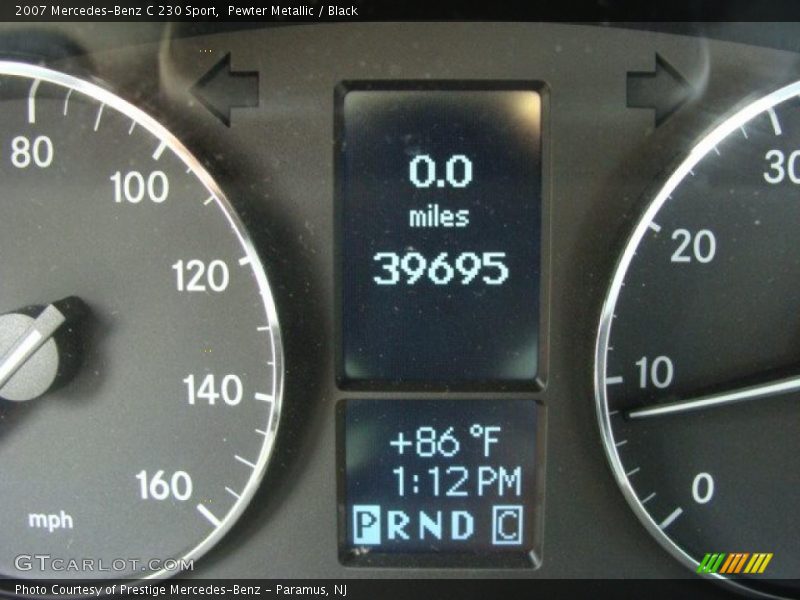 Pewter Metallic / Black 2007 Mercedes-Benz C 230 Sport