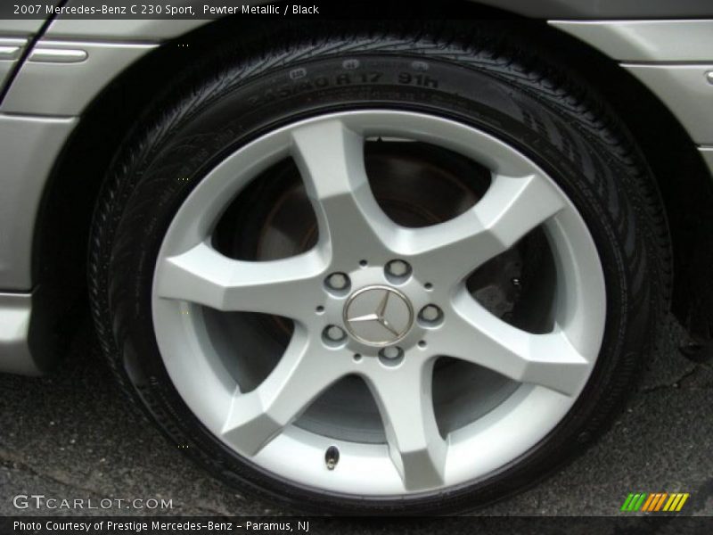 Pewter Metallic / Black 2007 Mercedes-Benz C 230 Sport