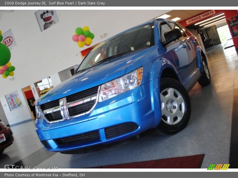 Surf Blue Pearl / Dark Slate Gray 2009 Dodge Journey SE