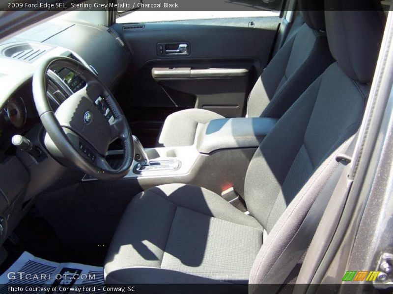 Sterling Grey Metallic / Charcoal Black 2009 Ford Edge SEL