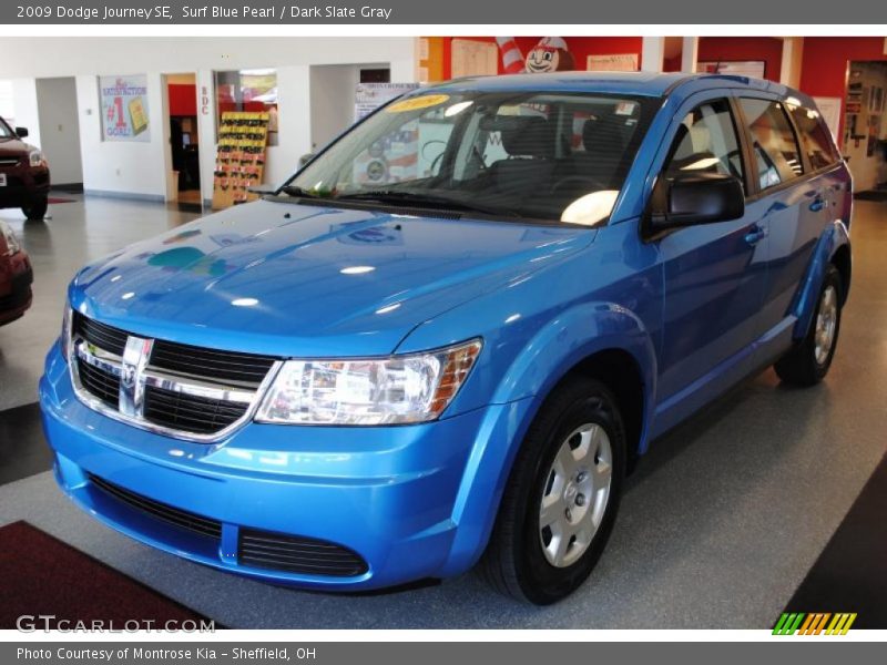Surf Blue Pearl / Dark Slate Gray 2009 Dodge Journey SE