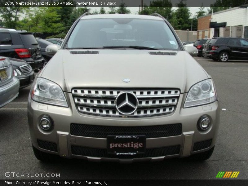 Pewter Metallic / Black 2008 Mercedes-Benz ML 550 4Matic