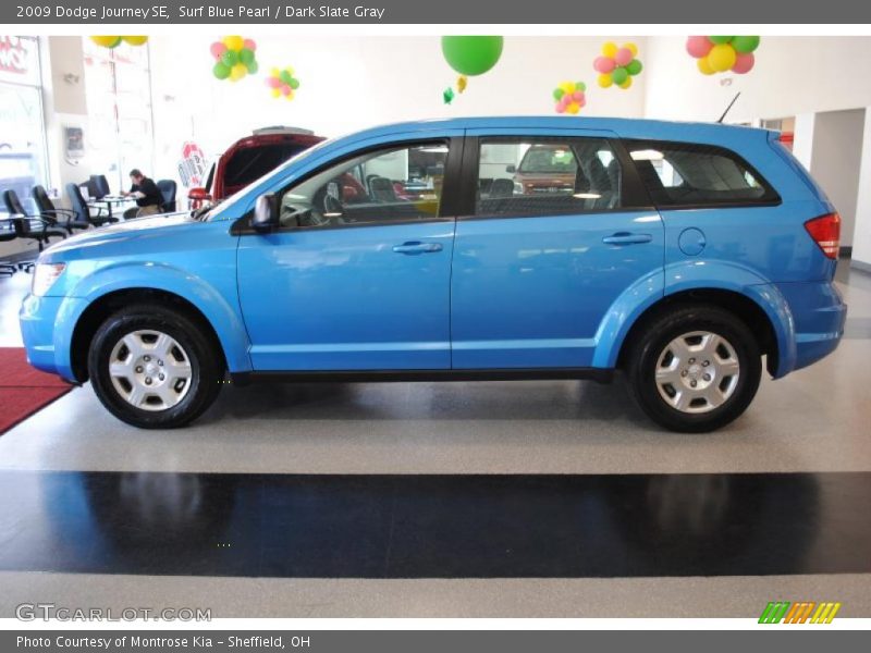 Surf Blue Pearl / Dark Slate Gray 2009 Dodge Journey SE
