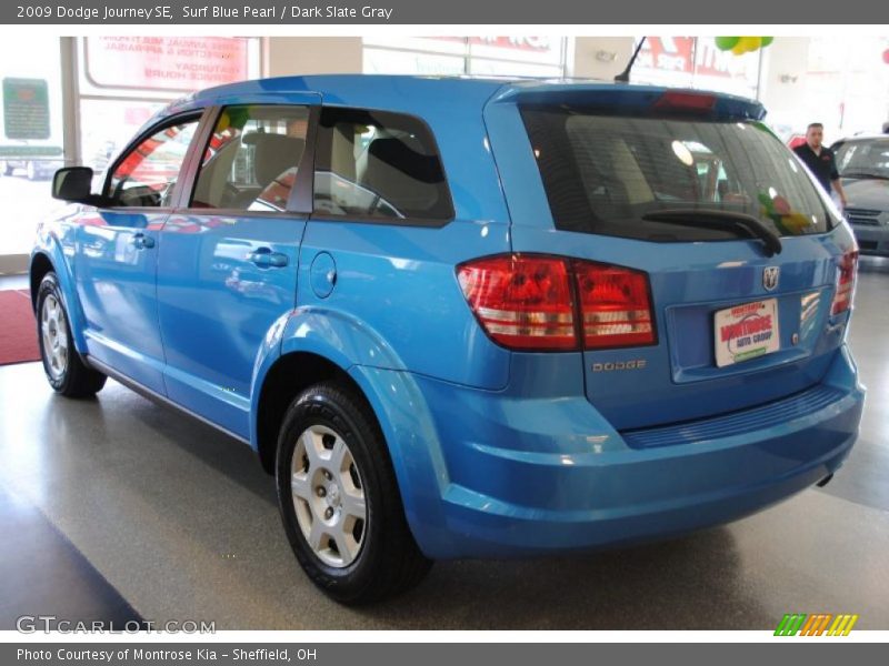 Surf Blue Pearl / Dark Slate Gray 2009 Dodge Journey SE