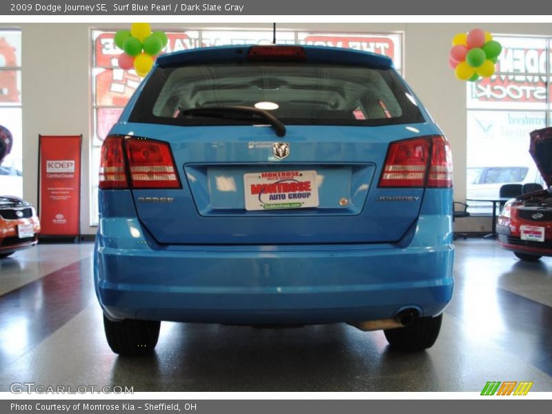 Surf Blue Pearl / Dark Slate Gray 2009 Dodge Journey SE
