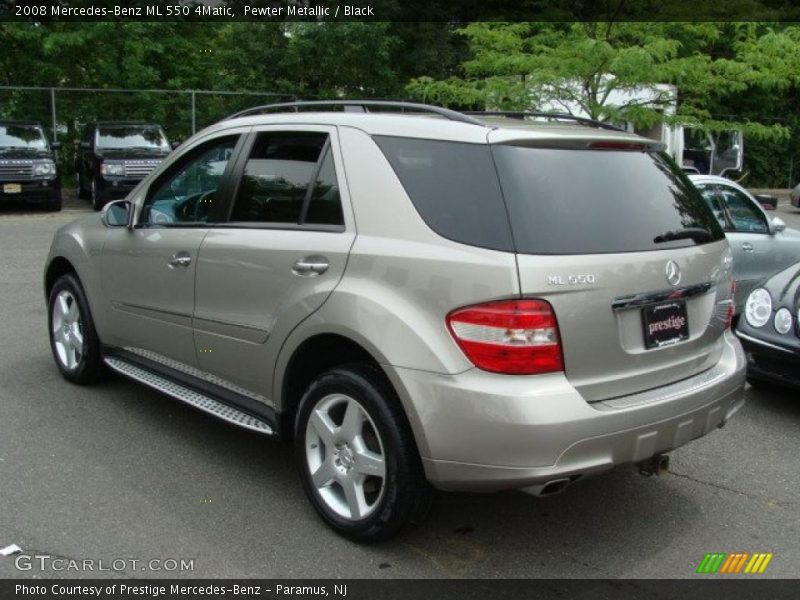 Pewter Metallic / Black 2008 Mercedes-Benz ML 550 4Matic