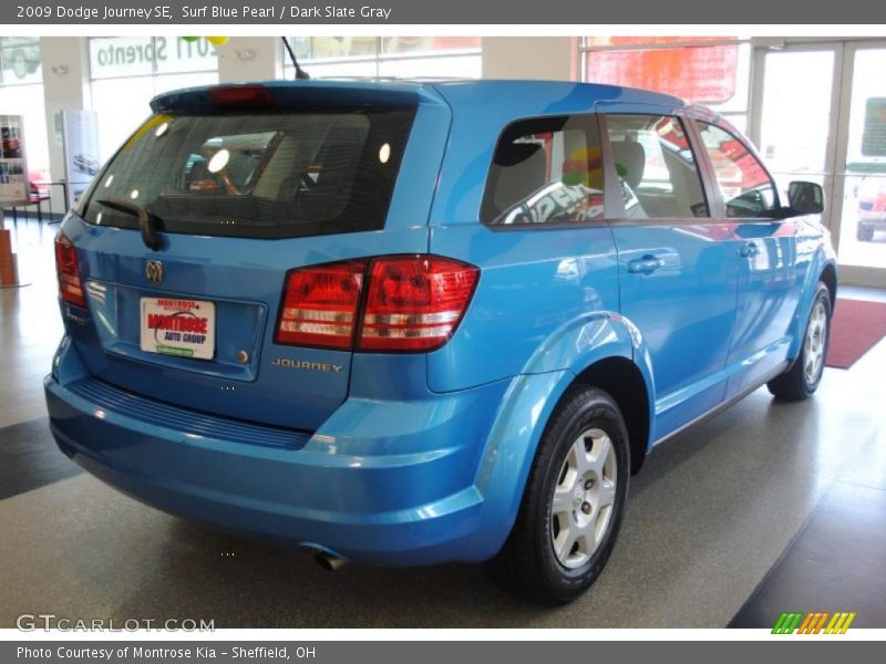 Surf Blue Pearl / Dark Slate Gray 2009 Dodge Journey SE