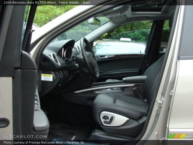 Pewter Metallic / Black 2008 Mercedes-Benz ML 550 4Matic