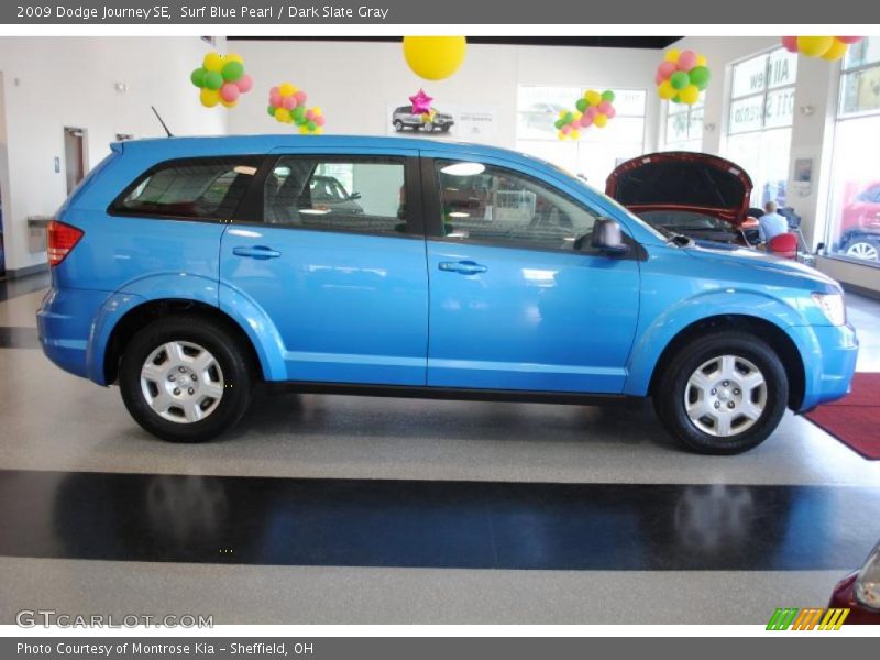 Surf Blue Pearl / Dark Slate Gray 2009 Dodge Journey SE
