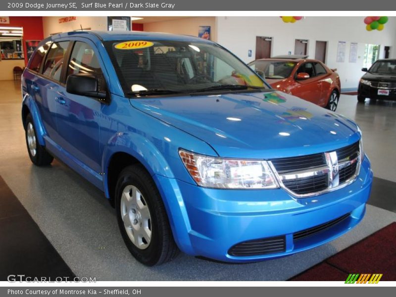 Surf Blue Pearl / Dark Slate Gray 2009 Dodge Journey SE