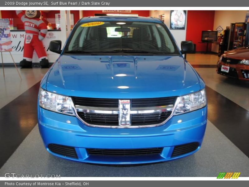 Surf Blue Pearl / Dark Slate Gray 2009 Dodge Journey SE