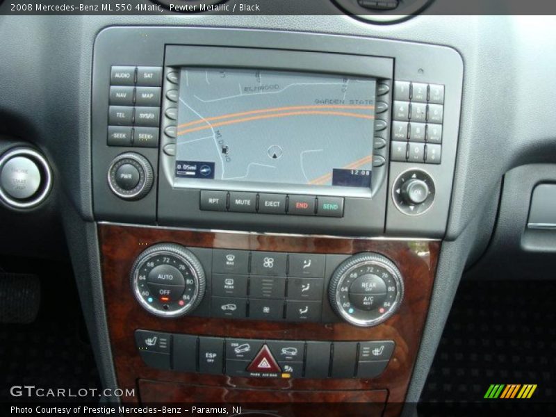 Pewter Metallic / Black 2008 Mercedes-Benz ML 550 4Matic