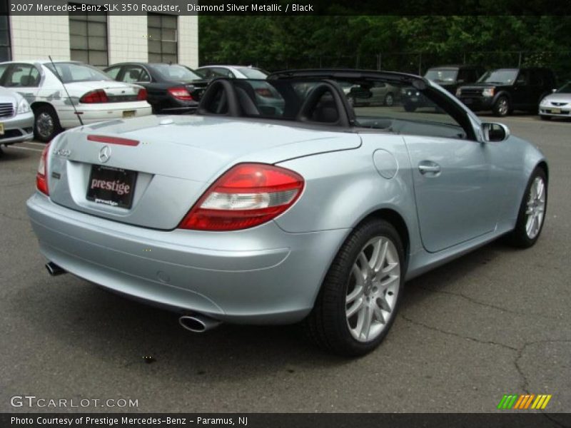 Diamond Silver Metallic / Black 2007 Mercedes-Benz SLK 350 Roadster