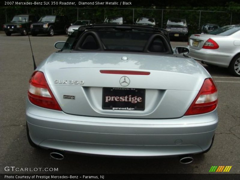 Diamond Silver Metallic / Black 2007 Mercedes-Benz SLK 350 Roadster