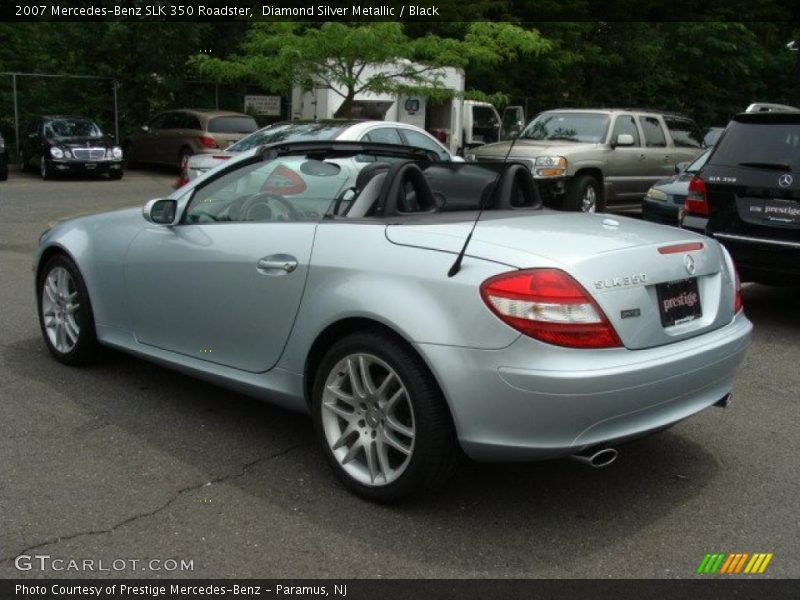 Diamond Silver Metallic / Black 2007 Mercedes-Benz SLK 350 Roadster