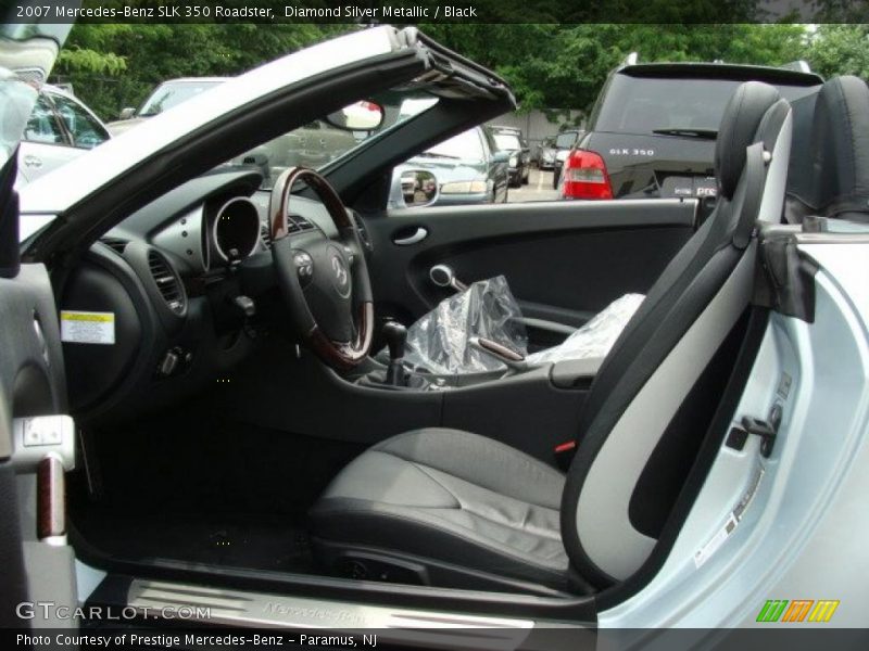 Diamond Silver Metallic / Black 2007 Mercedes-Benz SLK 350 Roadster