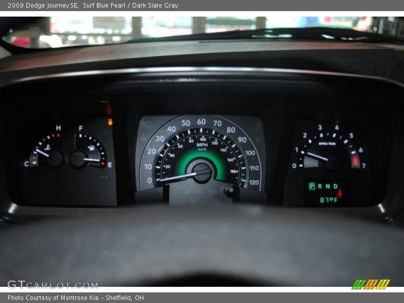 Surf Blue Pearl / Dark Slate Gray 2009 Dodge Journey SE