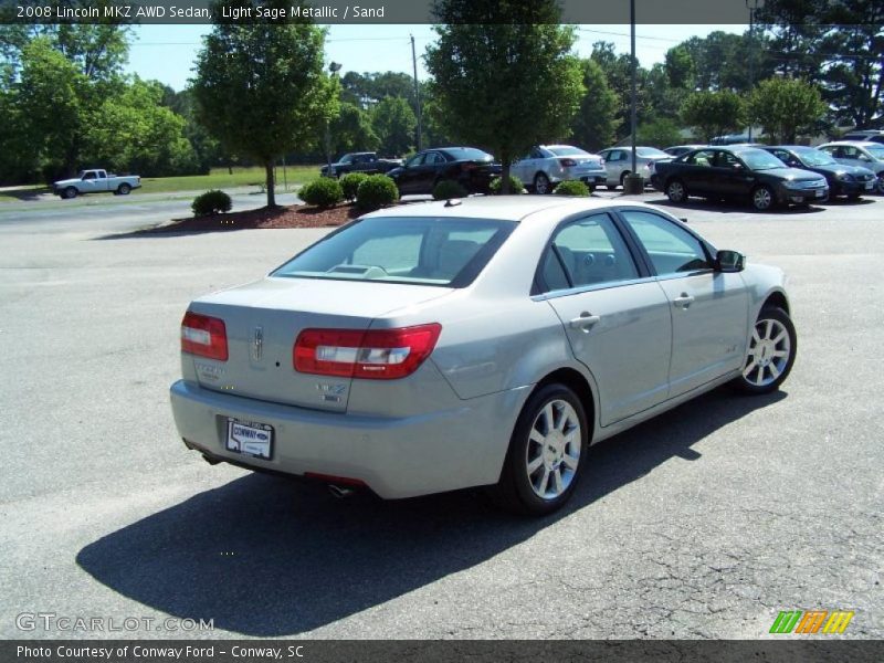 Light Sage Metallic / Sand 2008 Lincoln MKZ AWD Sedan