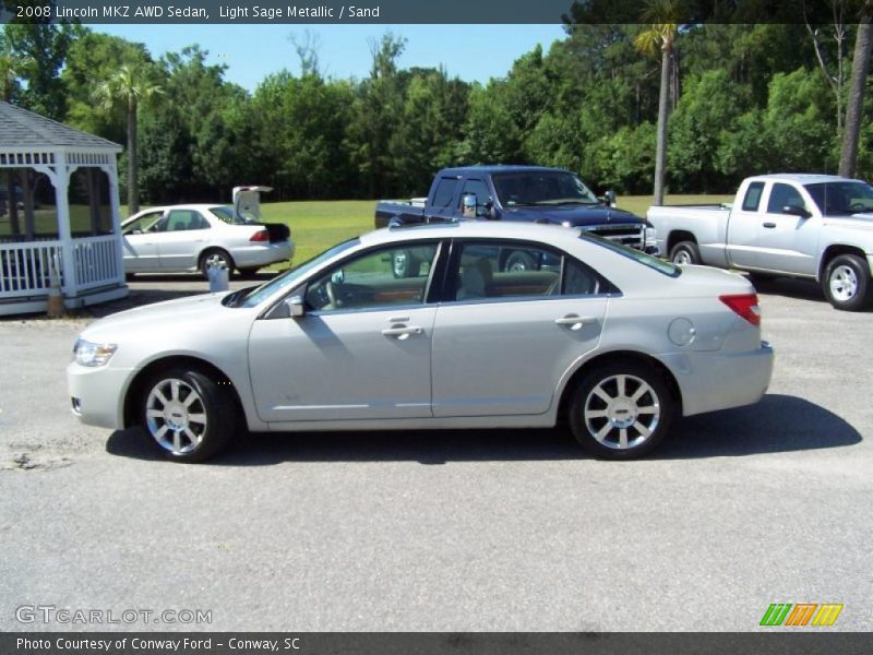 Light Sage Metallic / Sand 2008 Lincoln MKZ AWD Sedan