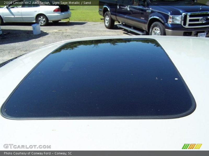 Light Sage Metallic / Sand 2008 Lincoln MKZ AWD Sedan