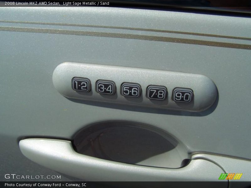 Light Sage Metallic / Sand 2008 Lincoln MKZ AWD Sedan