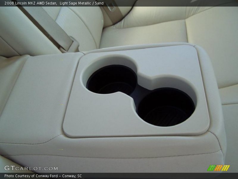Light Sage Metallic / Sand 2008 Lincoln MKZ AWD Sedan