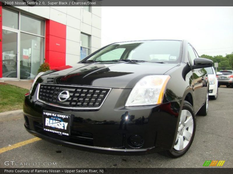 Super Black / Charcoal/Steel 2008 Nissan Sentra 2.0