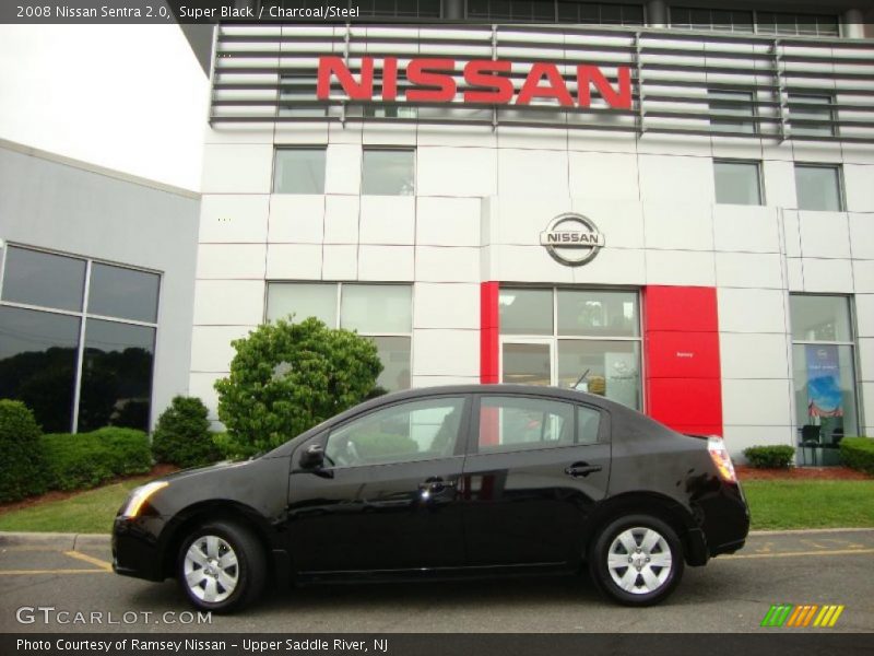 Super Black / Charcoal/Steel 2008 Nissan Sentra 2.0