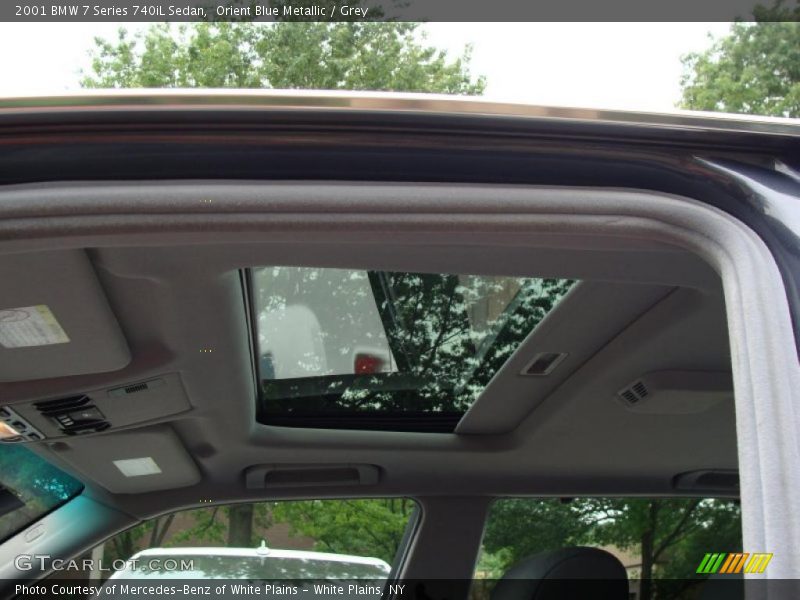 Orient Blue Metallic / Grey 2001 BMW 7 Series 740iL Sedan