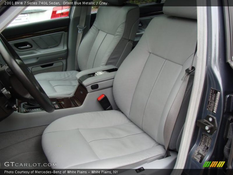 Orient Blue Metallic / Grey 2001 BMW 7 Series 740iL Sedan